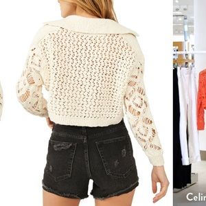 Free People Sedona Crochet Cardigan
